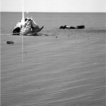 Der abgest�rzte Hitzeschild