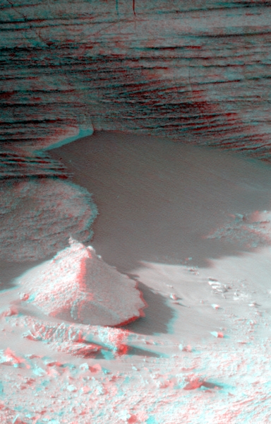 Felsblöcke am Fuß von Cape Verde in 3D