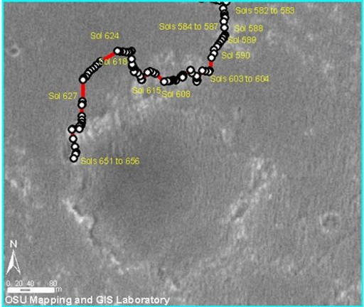 �berblick an Sol 656