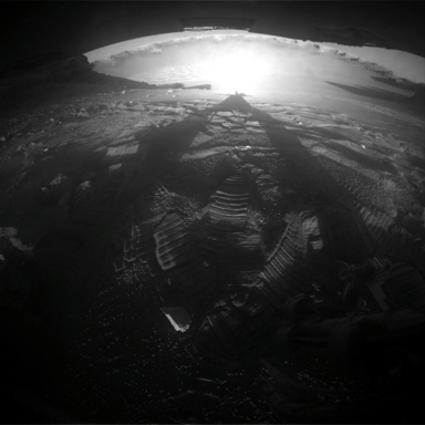 abendlicher Blick zurück am 12. August 2008