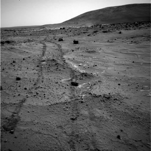 Blick zurück auf die Home Plate